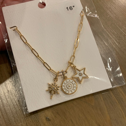 Sun and Star Necklace